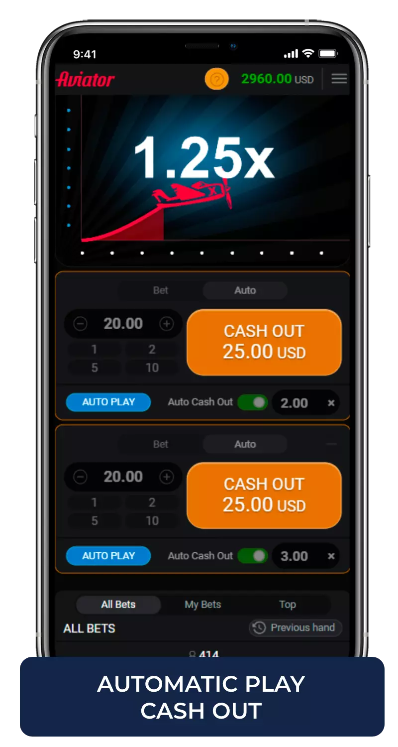 automatic play cash out aviator